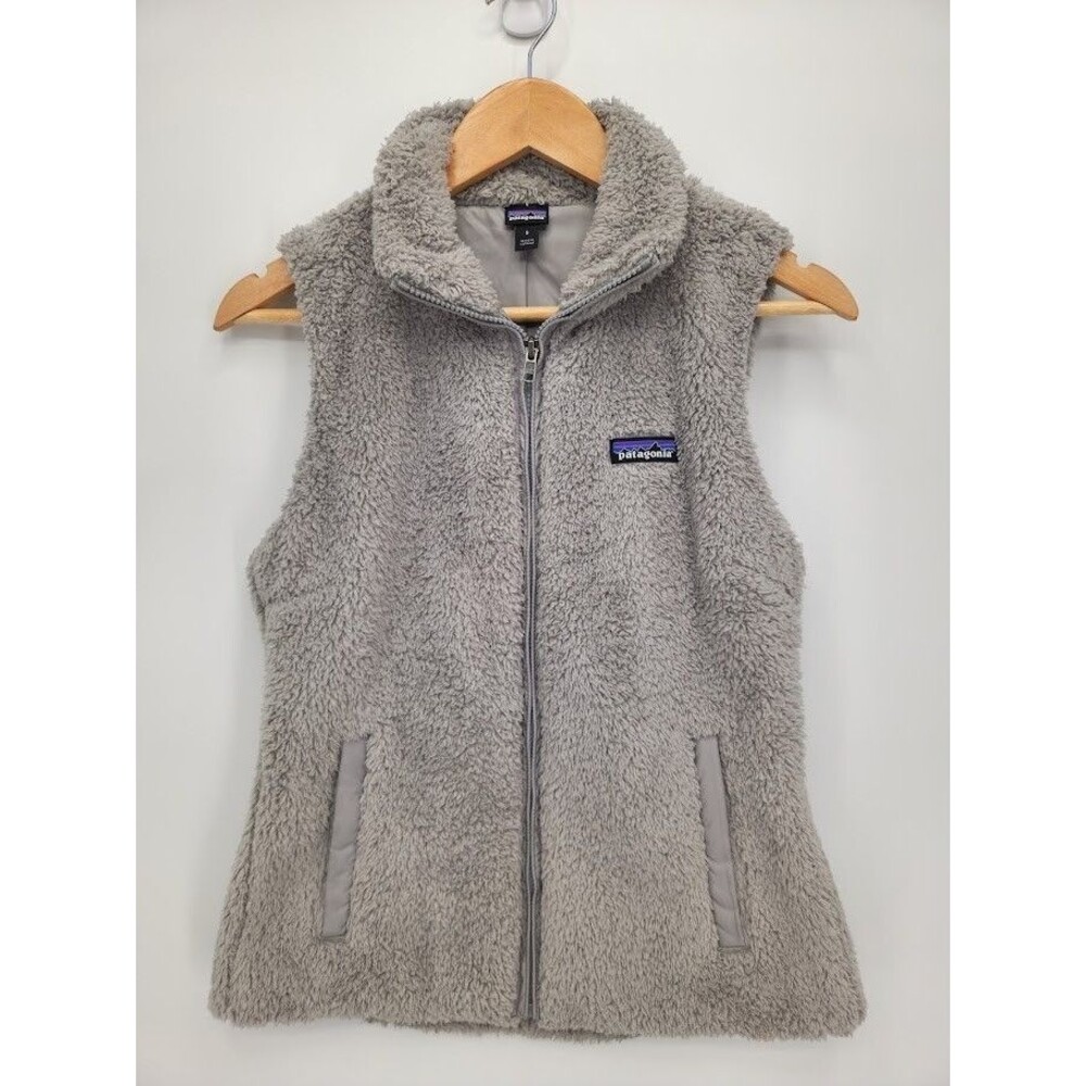 Patagonia Women's Los Gatos Fleece Vest Gray Full Zip Size Small